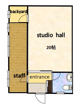 スタジオ間取り図